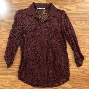 Lace Button up